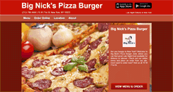 Desktop Screenshot of bignickspizzanyc.com